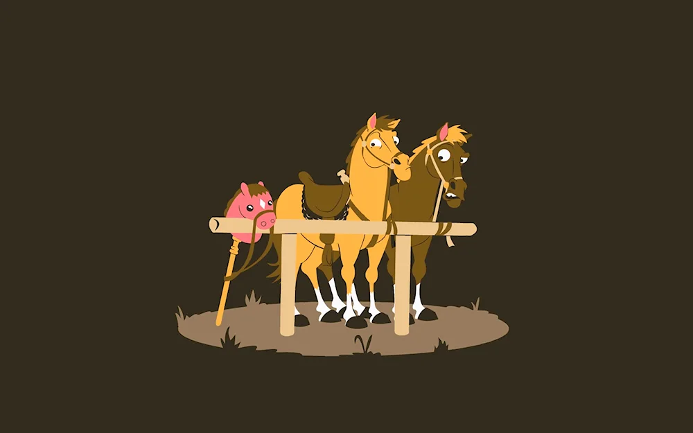 Funny horse