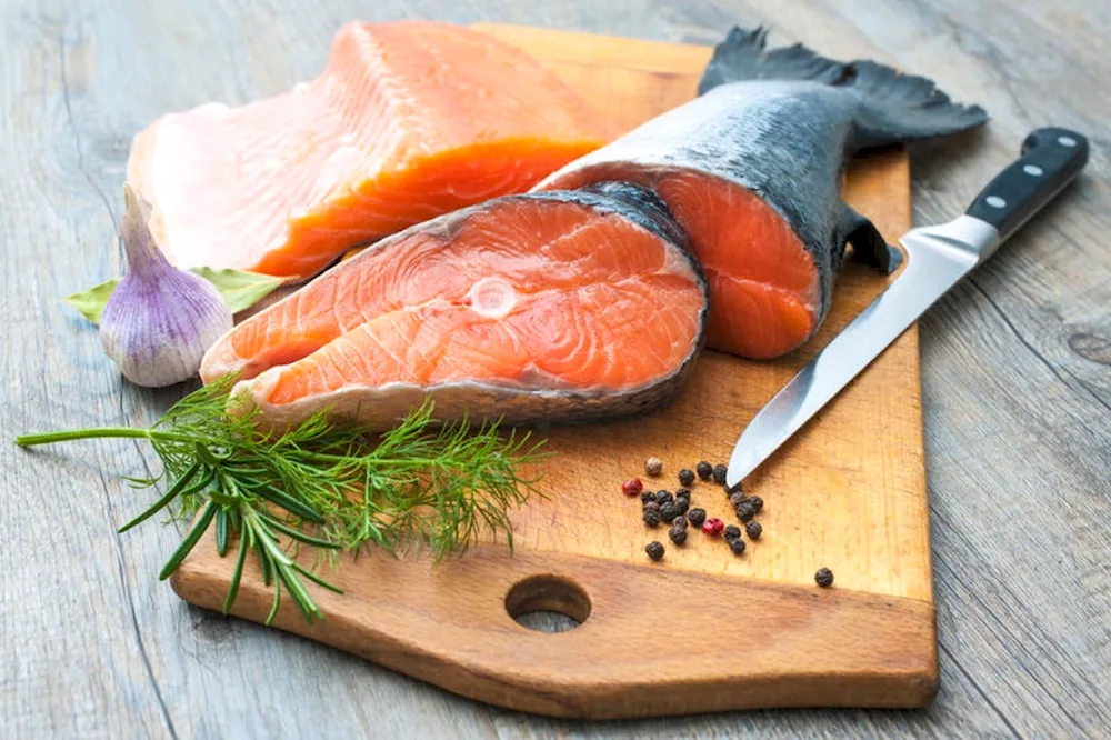 Salmon trout smoked fish