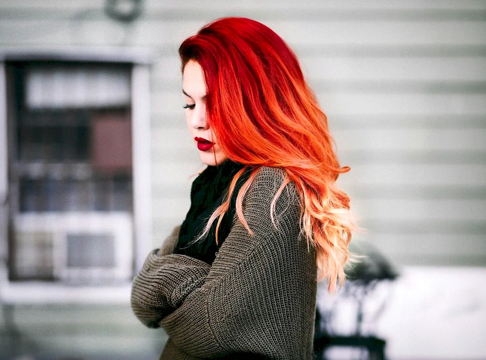 Burgundy colouring