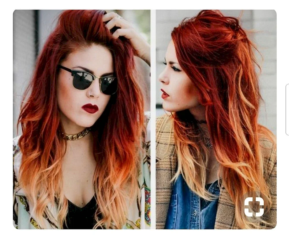 Rainbow hair