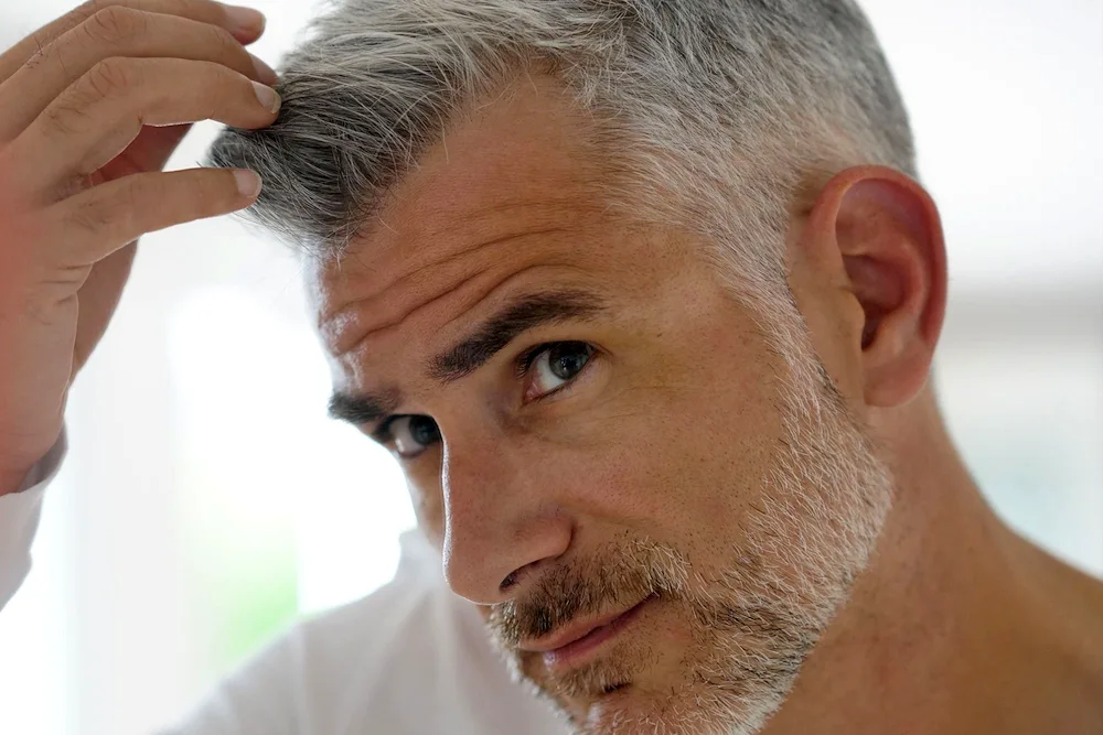 Lucas 2020 Grey hair