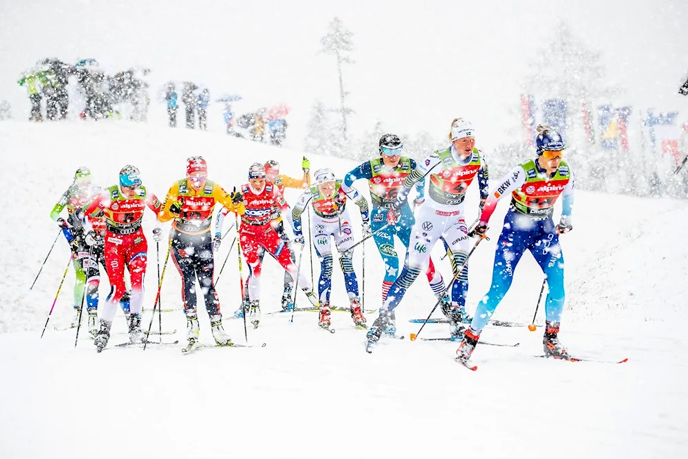 Children on skis