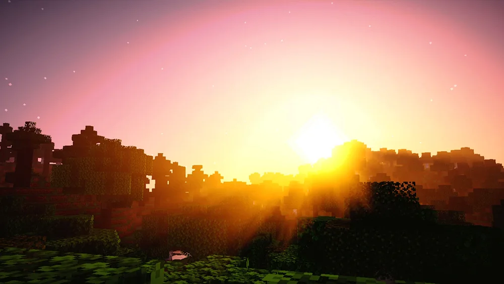 Maincraft with shaders 4k