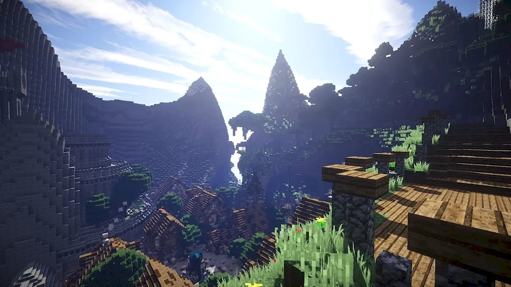 Maincraft with shaders 4k