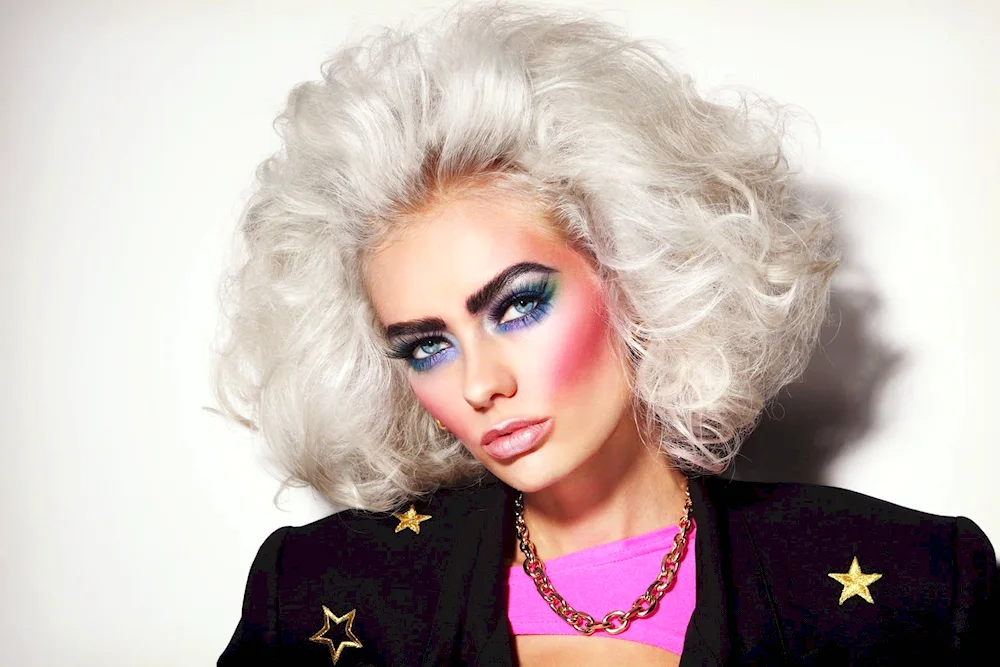 Disco makeup 80s