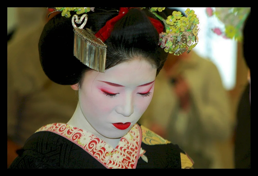 Make-up geisha. Geisha Maiko