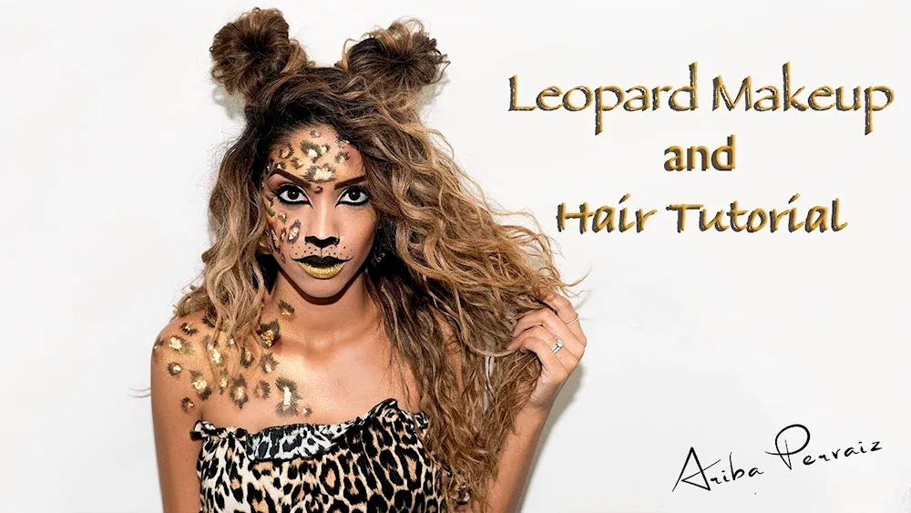 Leopard makeup