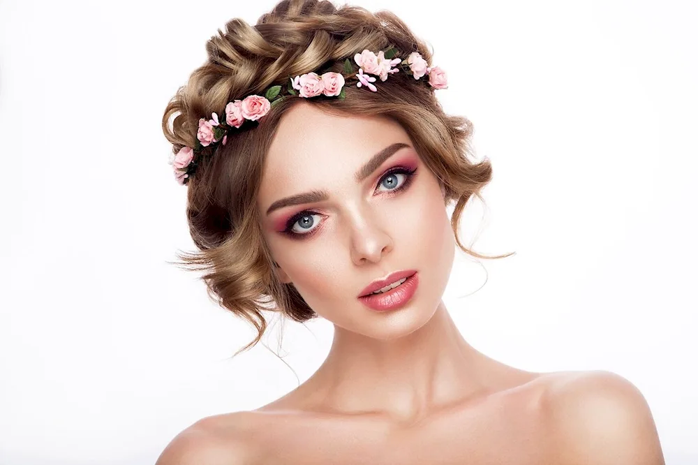 Makeup in romantic style