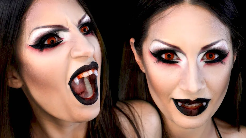 Halloween vampire makeup