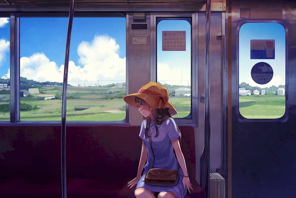 Makoto Shinkai trains