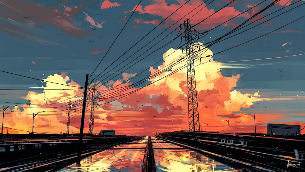 Makoto Shinkai railway