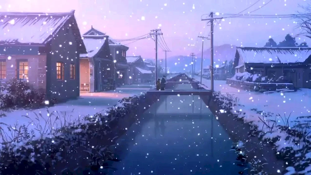 Makoto Shinkai winter