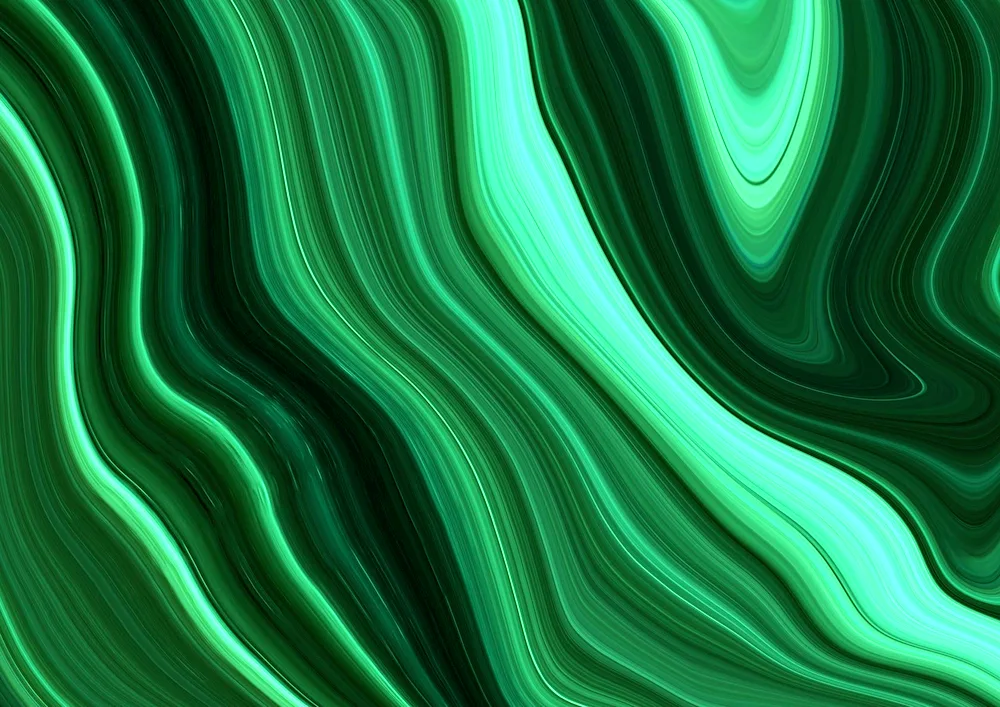 Malachite green marble