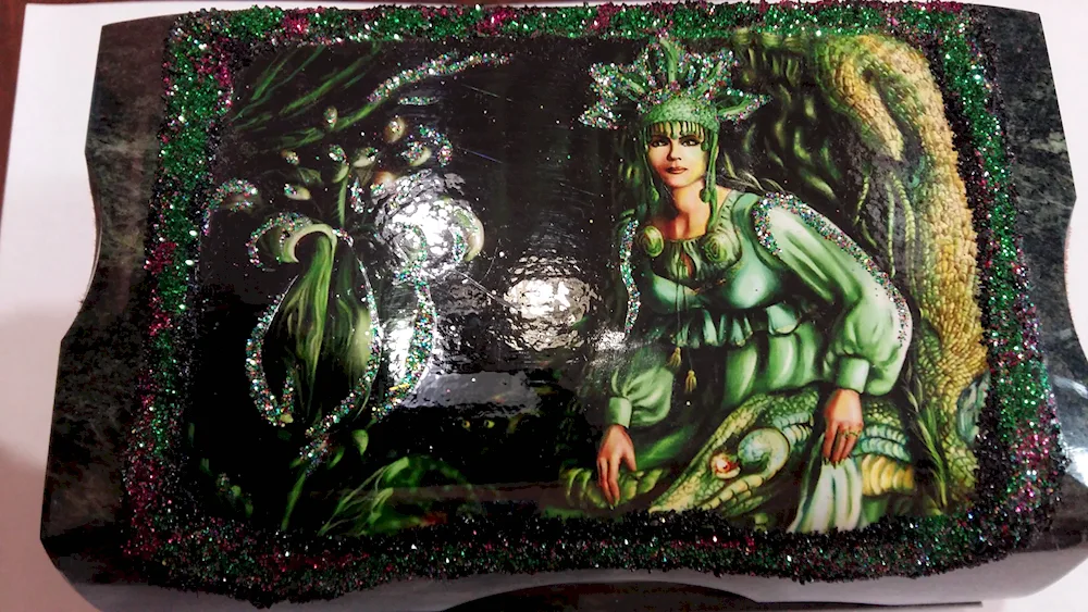 Malachite casket Mistress of Copper Mountain