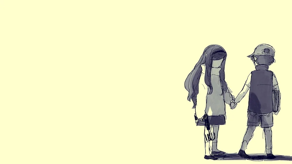 Boy and girl Minimalism