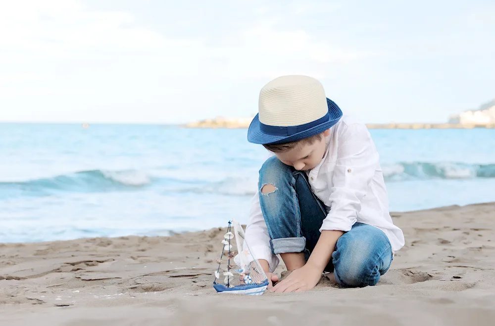 Boy with ship