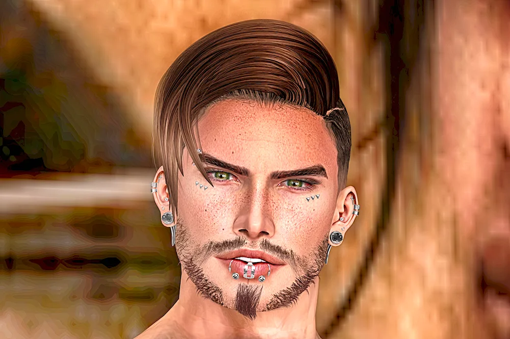 Male hair second Life