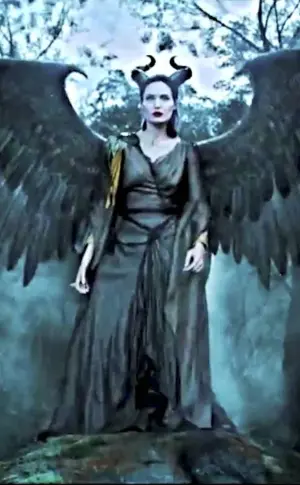 Jolie's Maleficent with wings