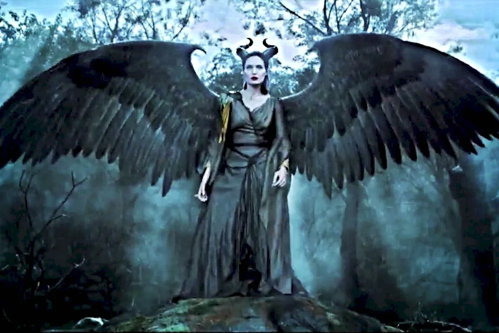 Jolie's Maleficent with wings