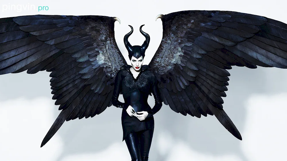 Maleficent full-length with wings