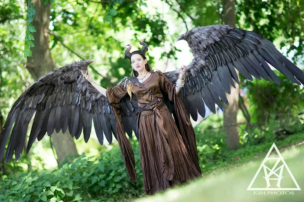 Maleficent full-length with wings