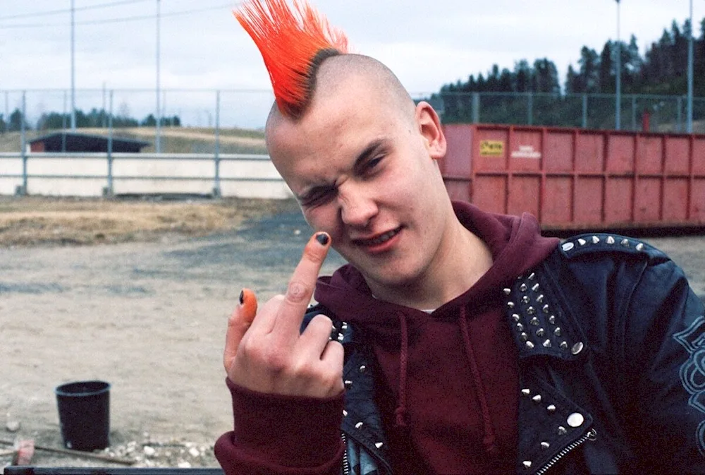 Pixie punk haircut