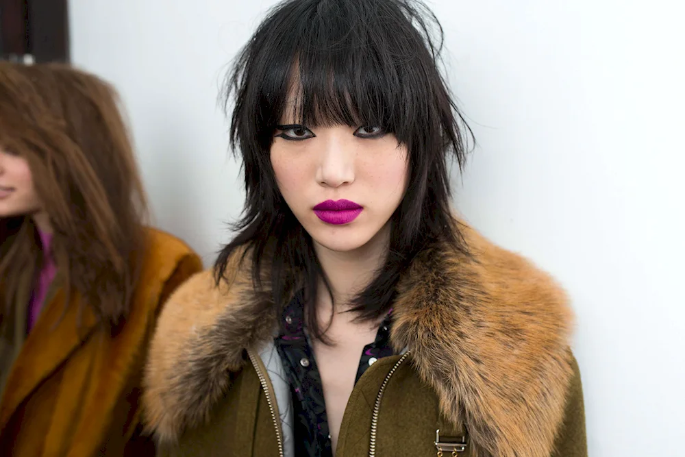 Mullet mullet is a Korean girl's haircut
