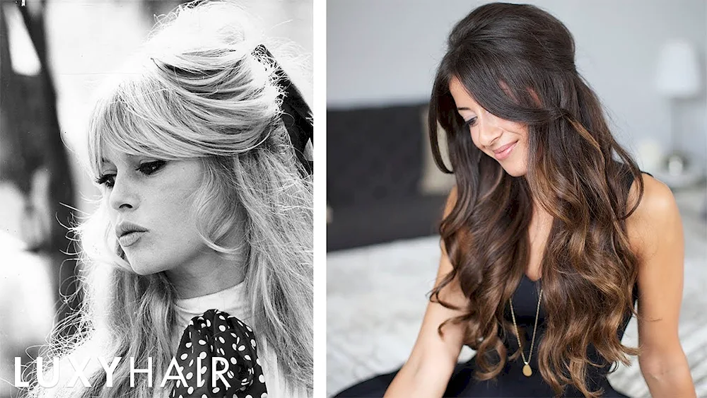 Hairstyles with pinned bangs