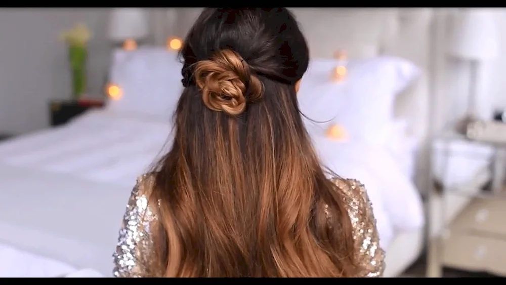 Malvinka hairstyle with two buns