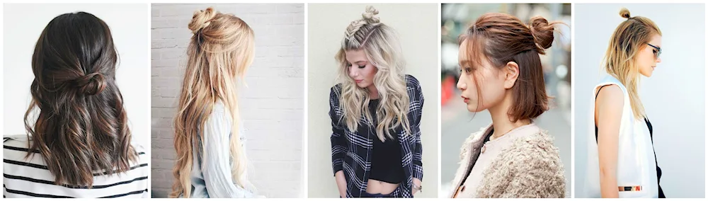 Malvinka ponytail with bun