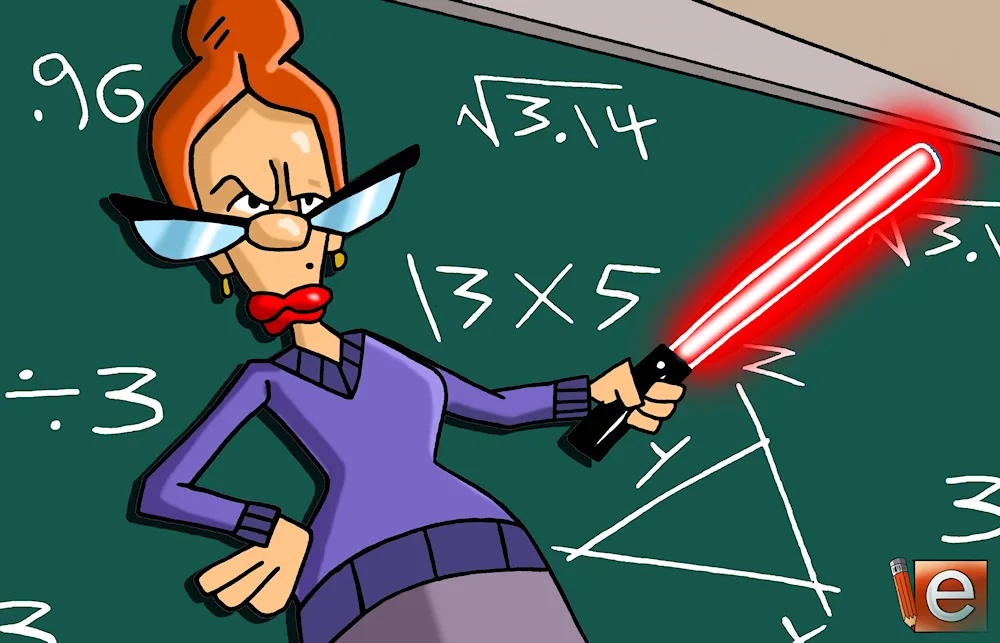 An angry teacher