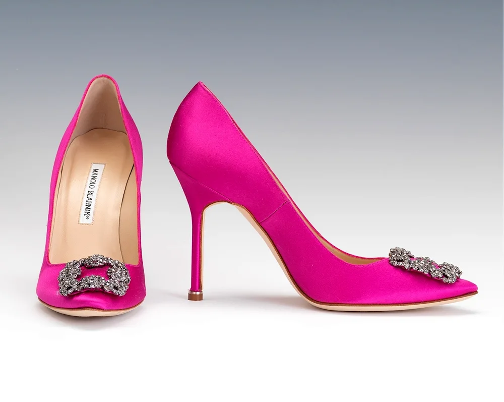 Manolo Blahnik shoes pink