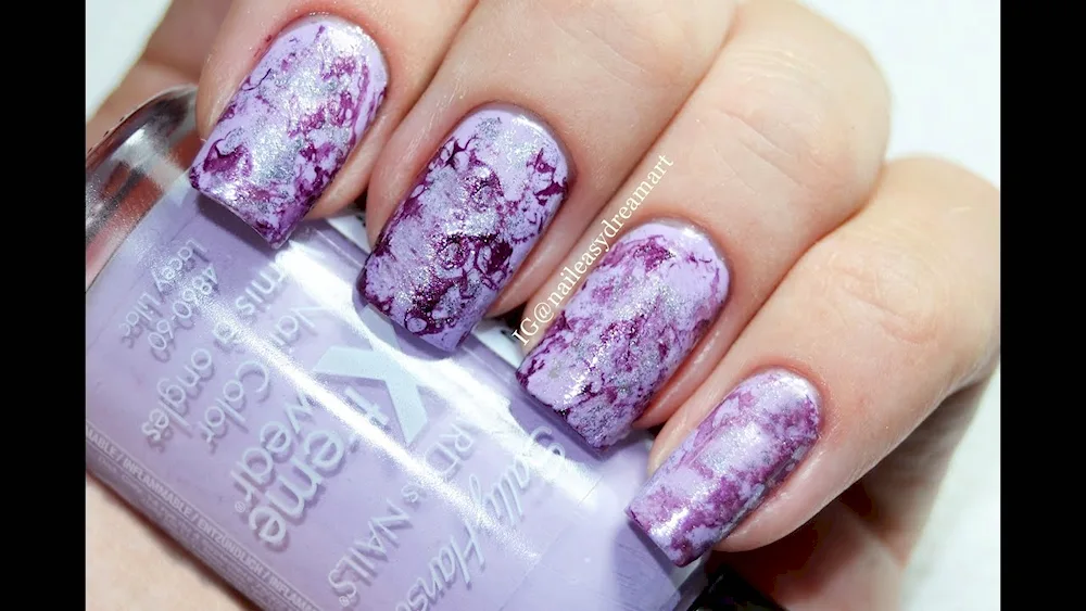 Transparent nails short