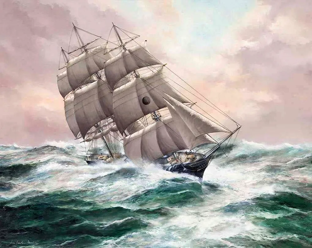 Marine artist John Bentham- Dinsdale