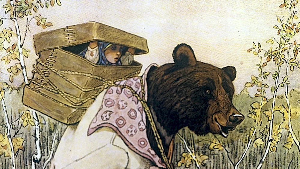 Masha and the Bear from the fairy tale Rachev