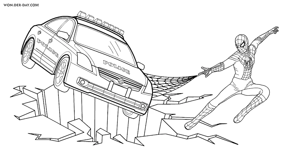 Spider-Man colouring book