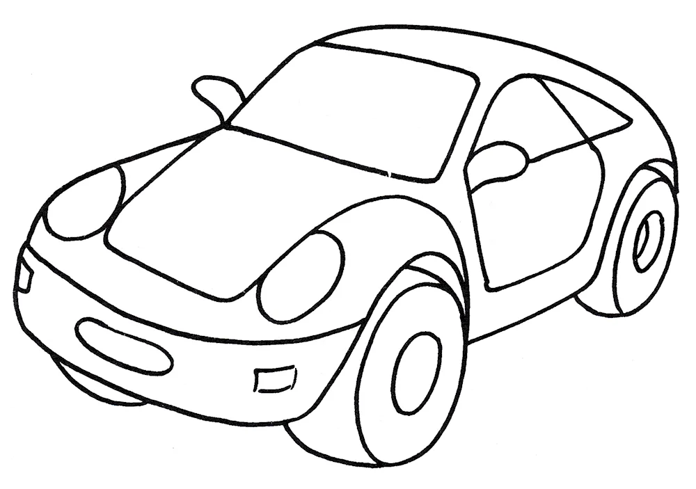 Colouring car for kids