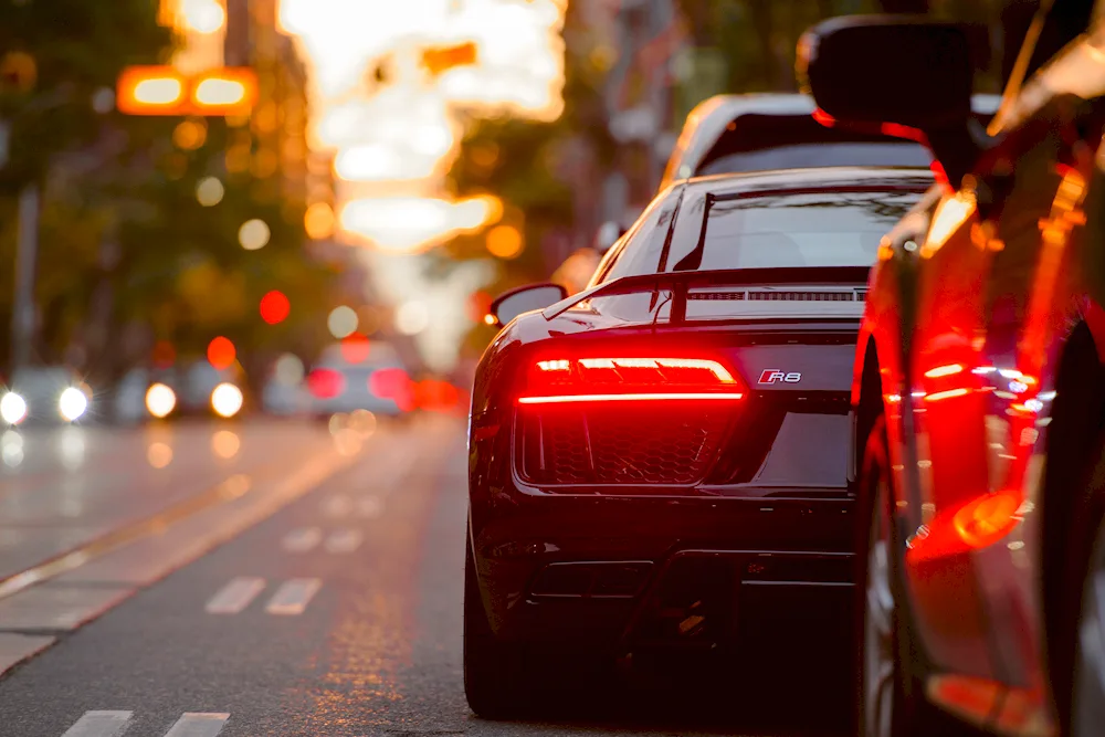 Car on the road