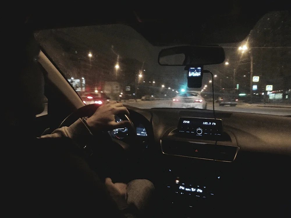 Bouquet in the interior of the car