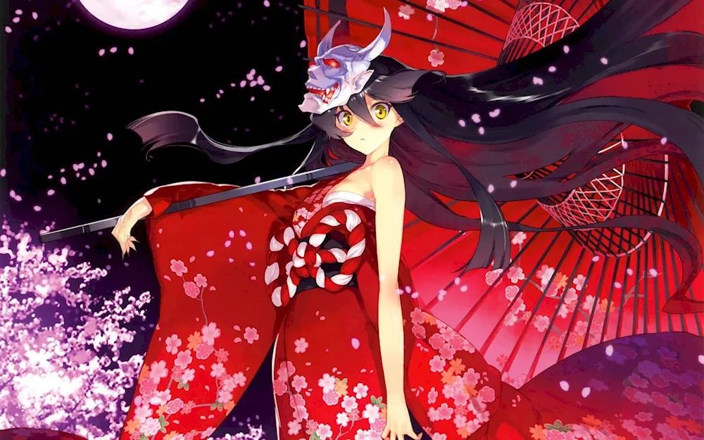 Mask of Kitsune anime demon