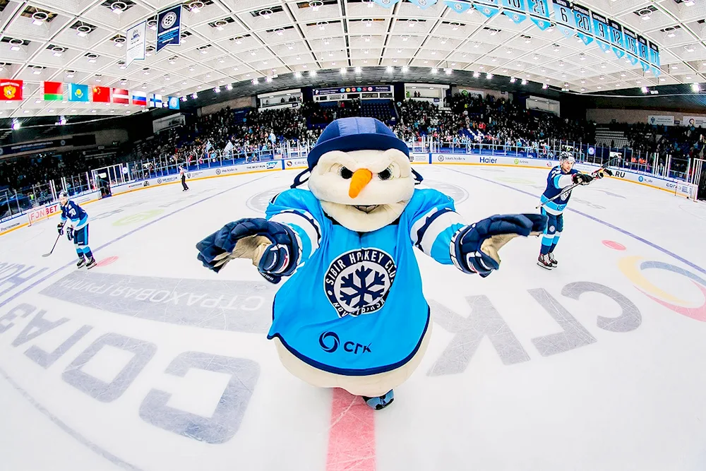 Mascot of hockey club Sibir