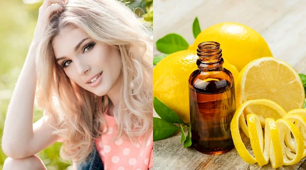 Chamomile hair bleaching before and after