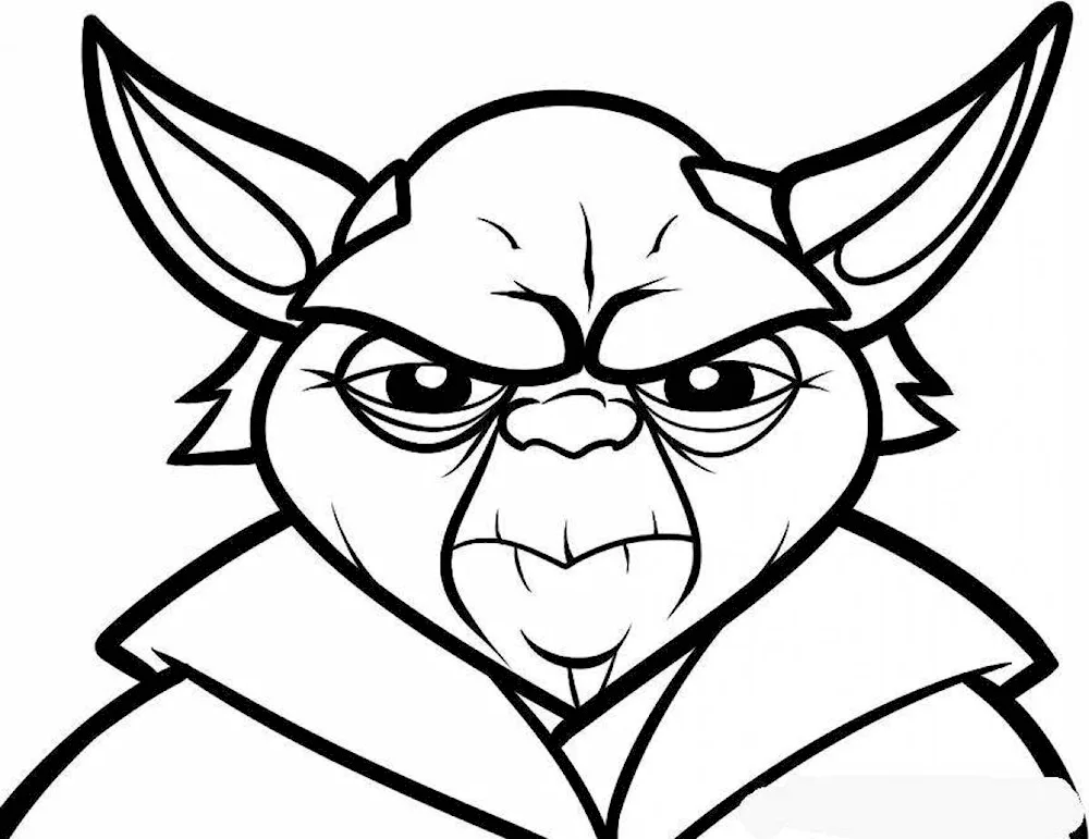 Master yoda colouring