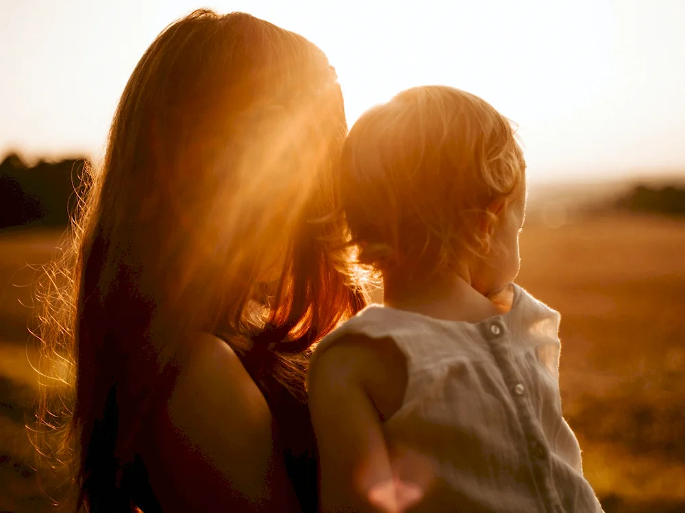 Mother with baby