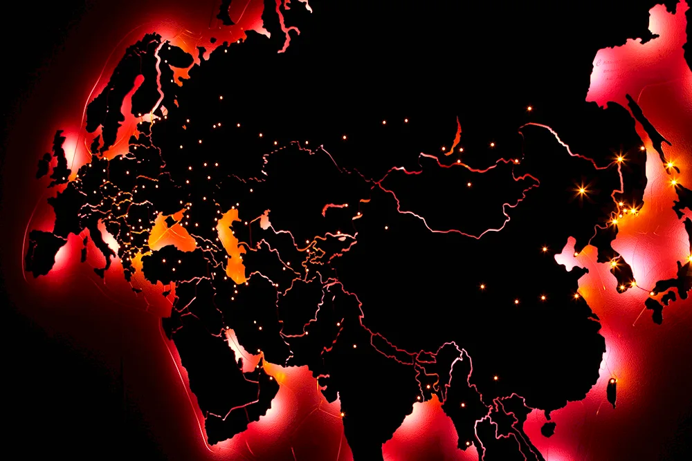 Mother Eurasia on map