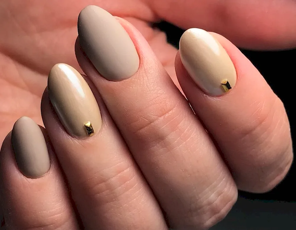 Almond manicure