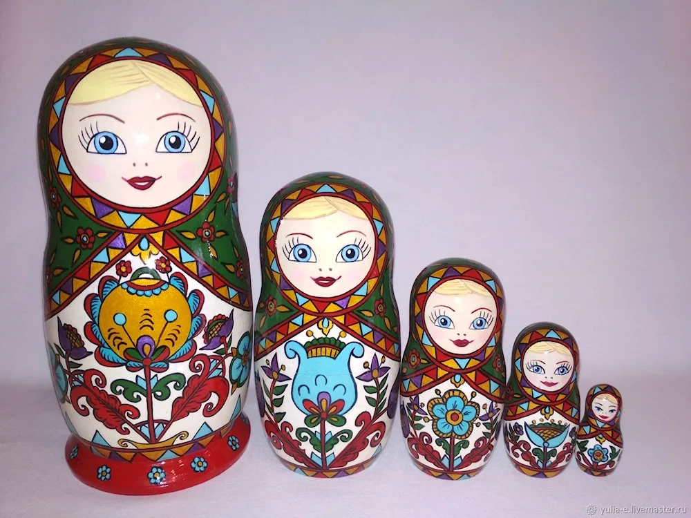 Matryoshka Severodvinsk painted matryoshka