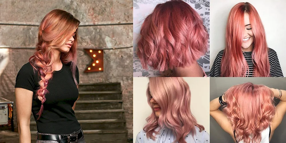 Pink tonic on blonde hair