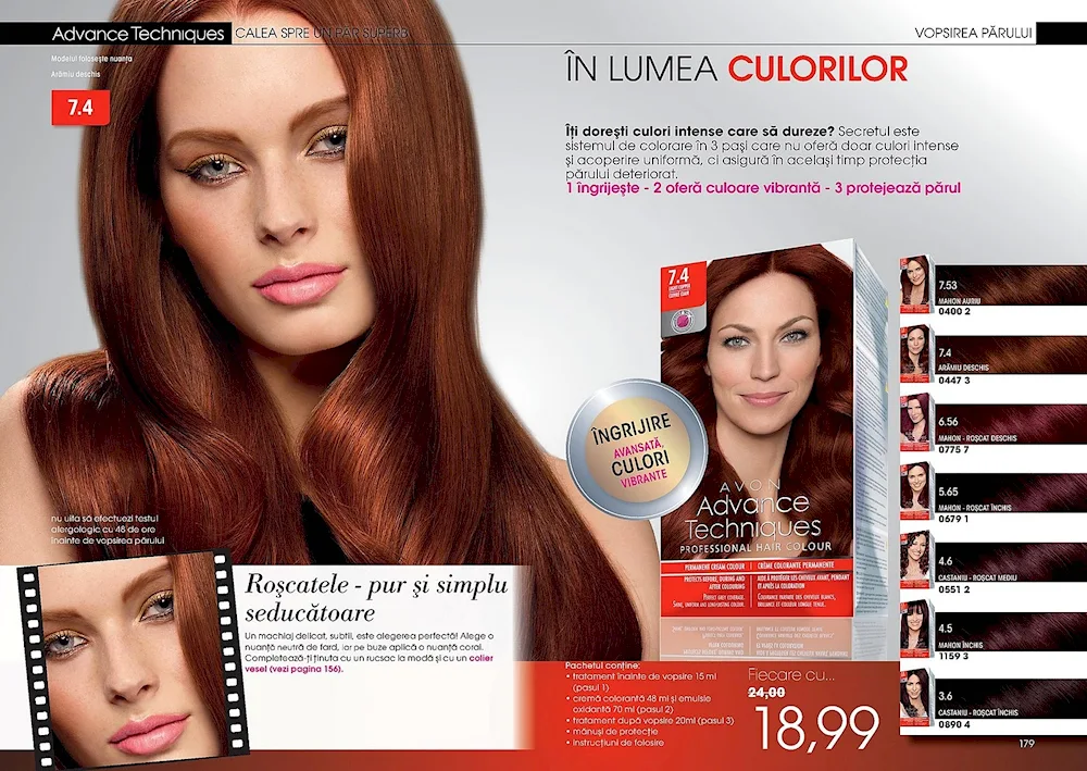 Copper brown shades of hair dyes