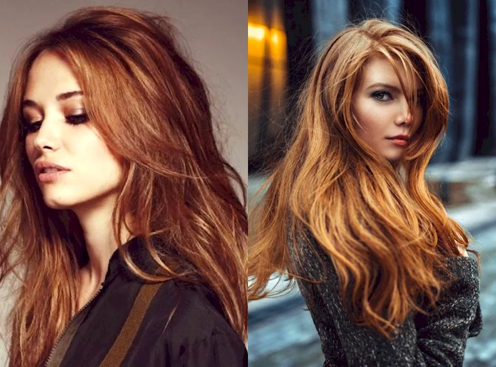 Copper Auburn colour hair